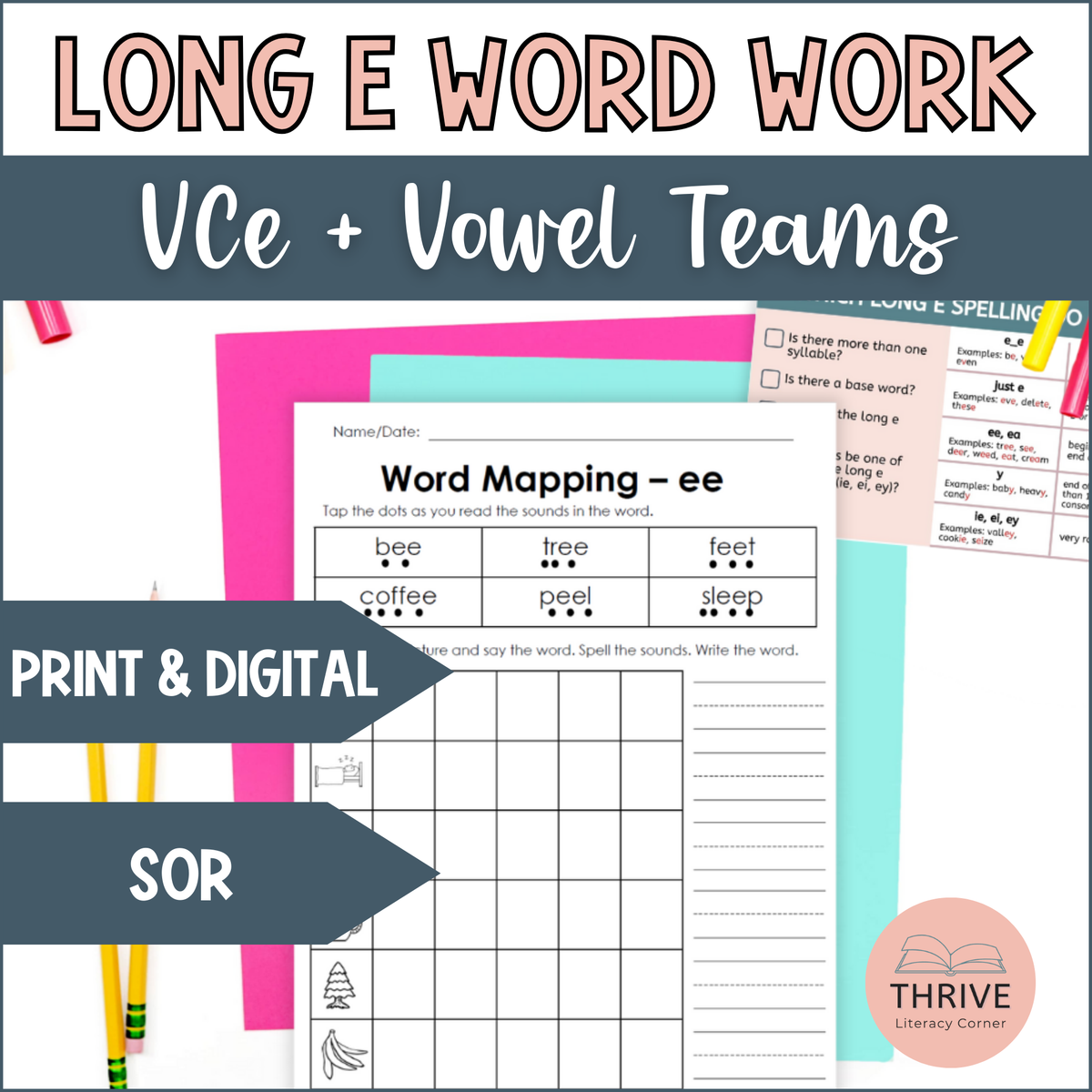 Long E Worksheets & Activities - Long E Words