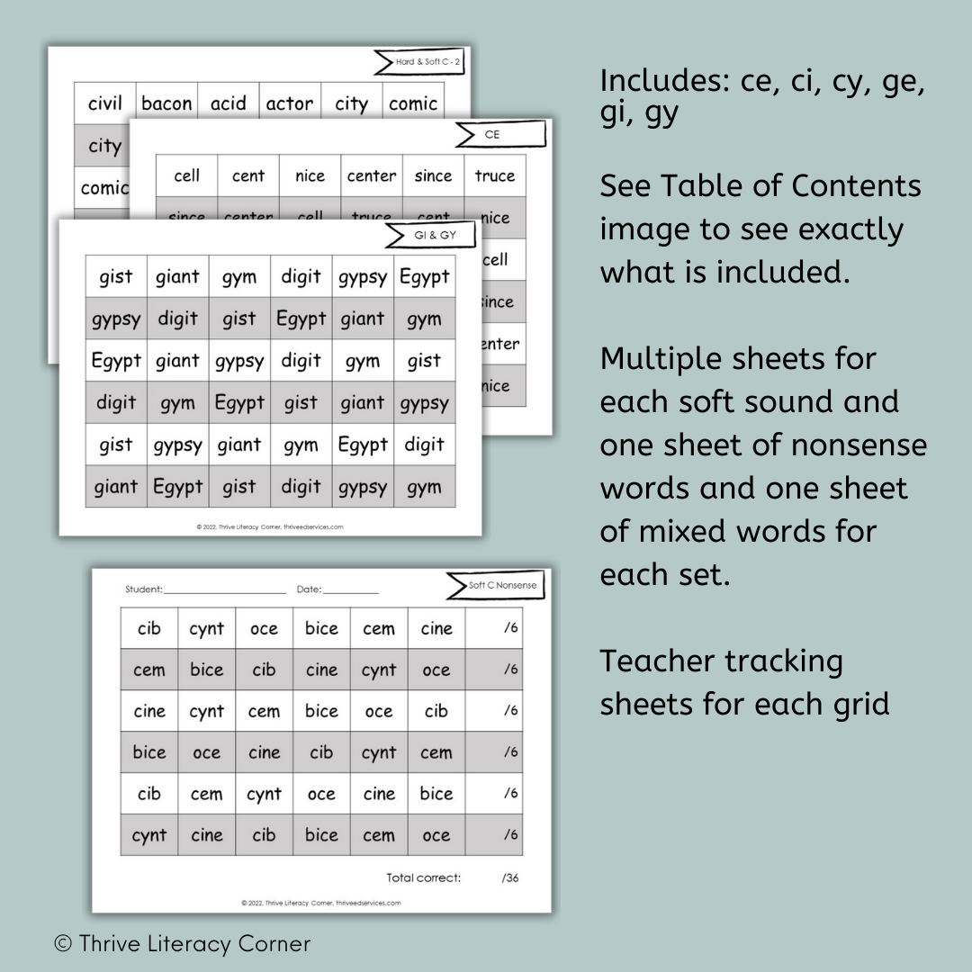 Soft C and G Fluency Grids 2