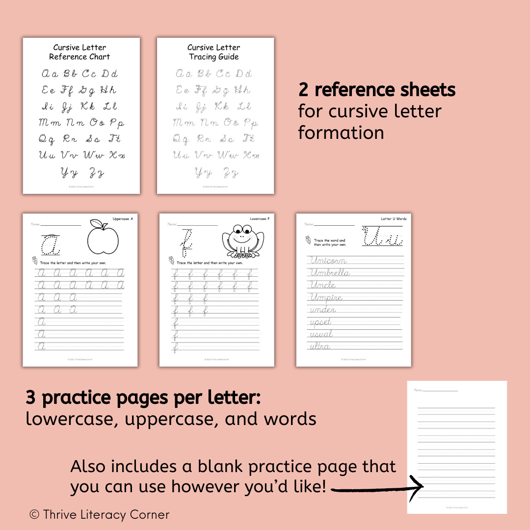 Cursive Handwriting Practice Worksheets 2