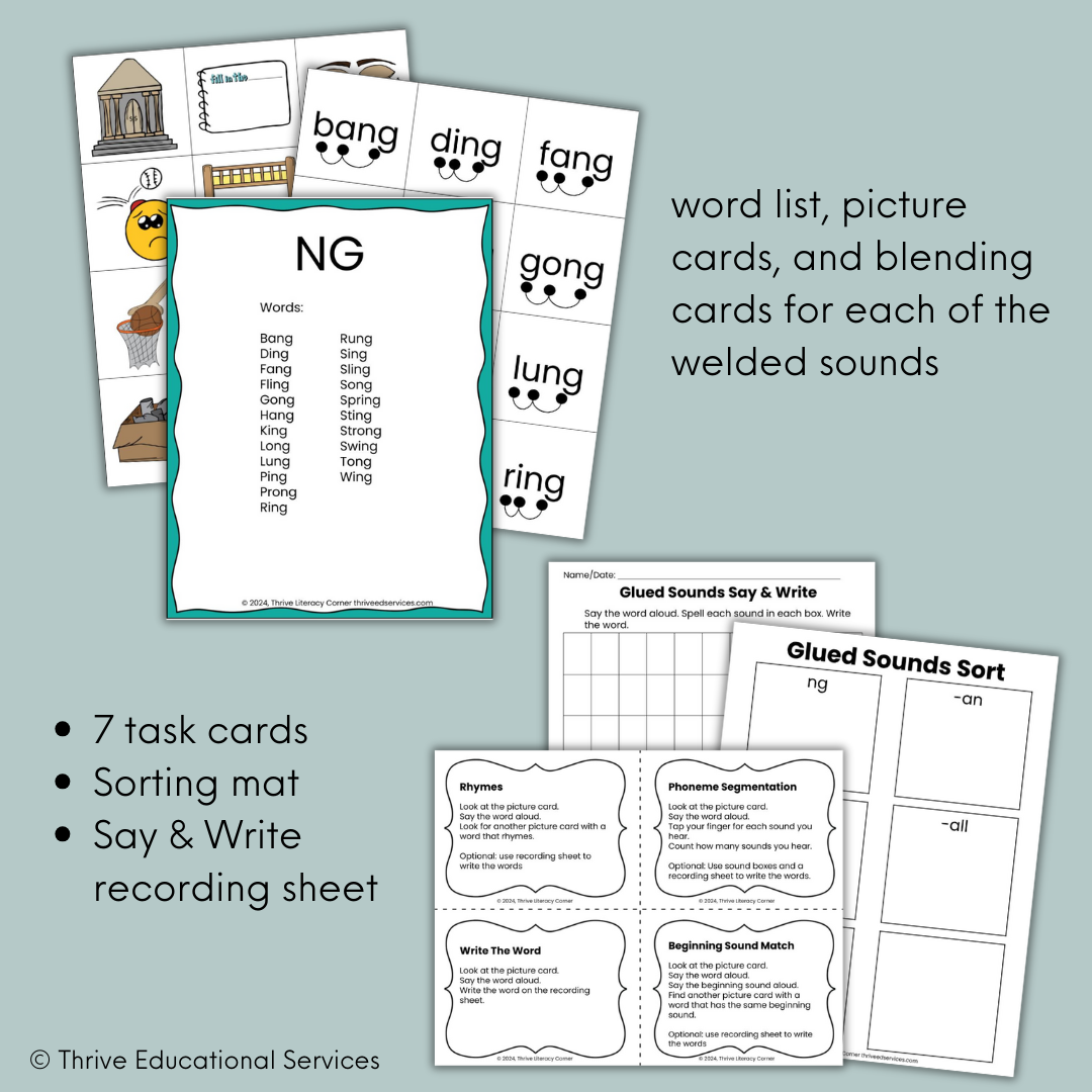 Glued/Welded Sounds Blending and Segmenting Cards 2