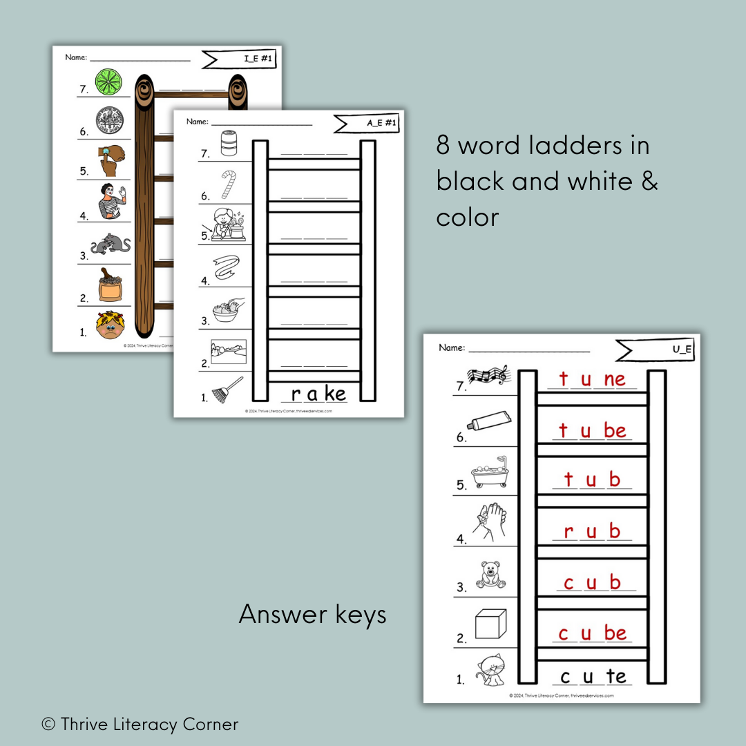 CVCe - Word Chains & Word Ladders