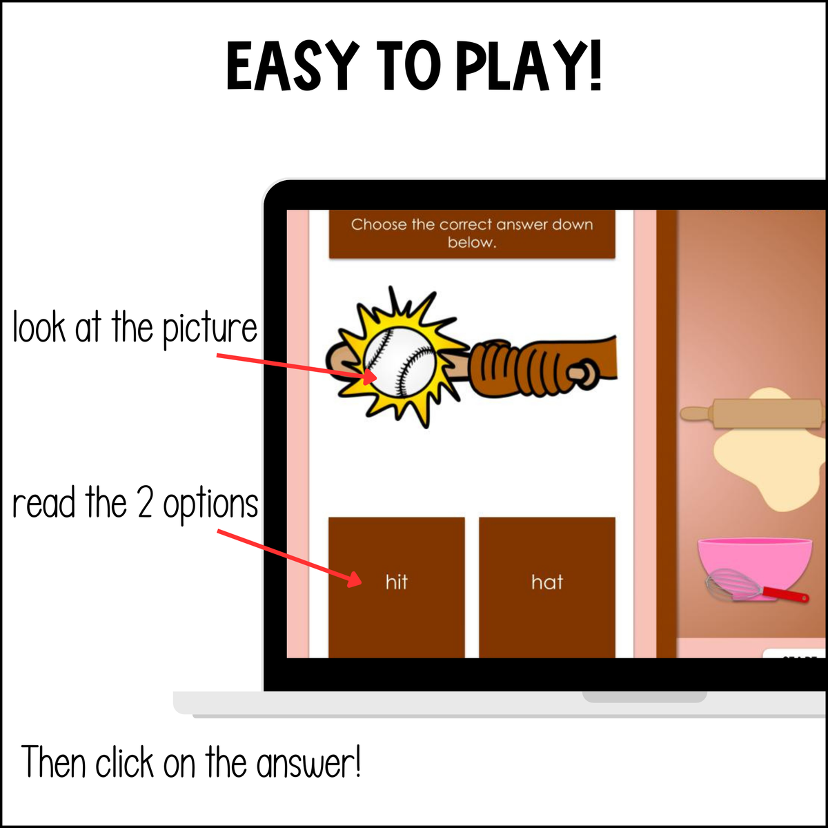 CVC Valentine's Digital Games Kinder 1st Grade