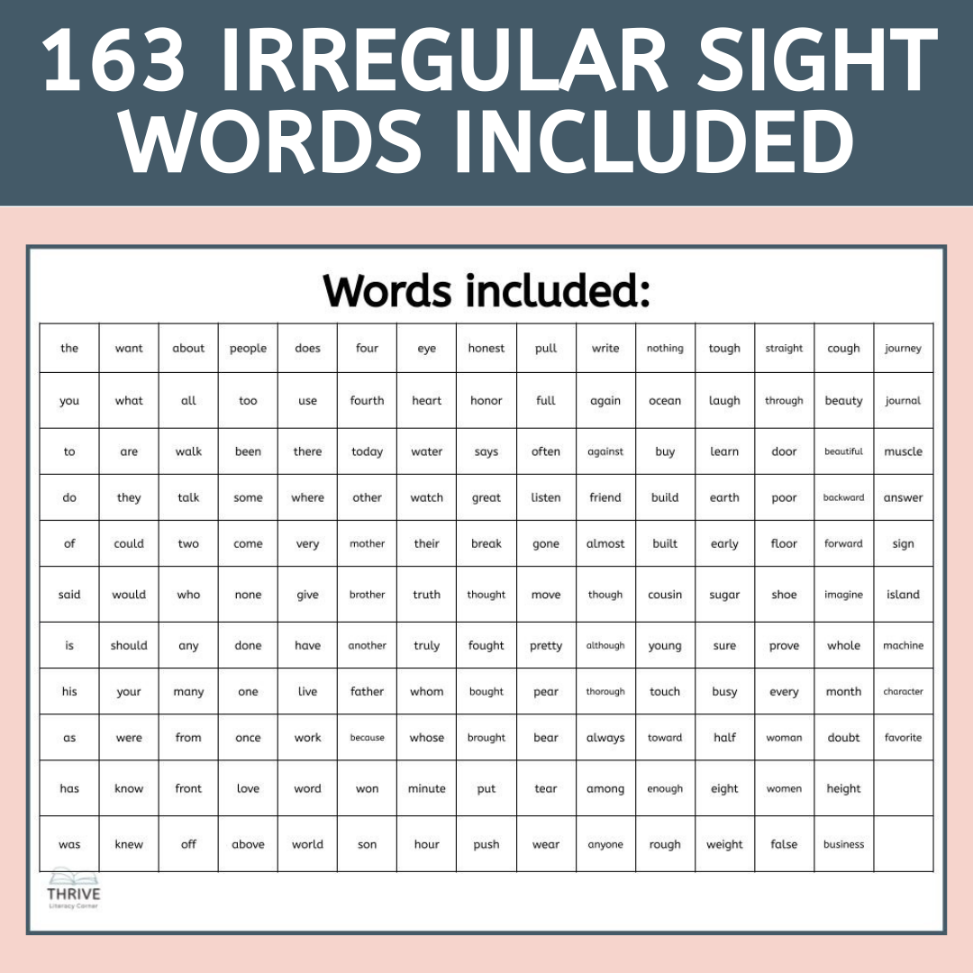 Heart Words Toolkit 7