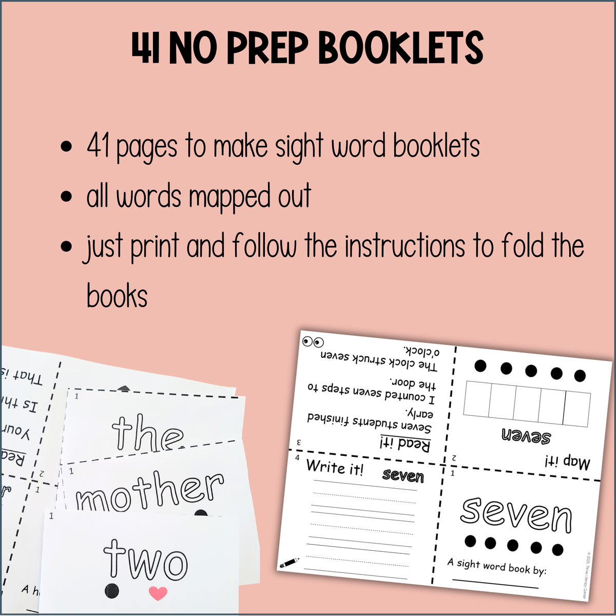 Third Grade Dolch Word Booklets High Frequency Word Mapping