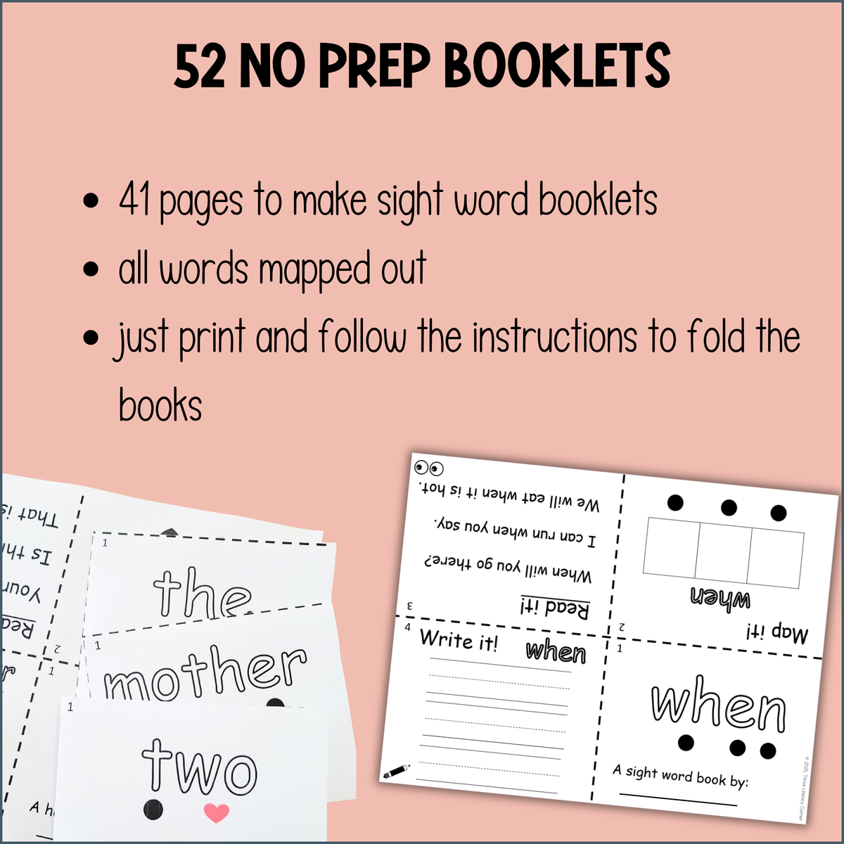 Dolch First Grade Sight Word Booklets High Frequency Word Mapping