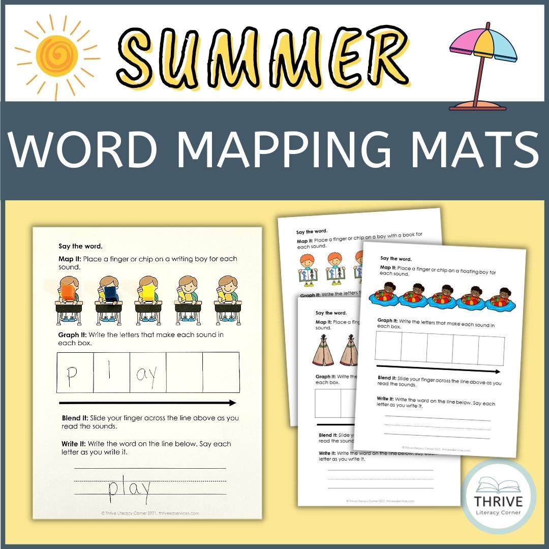 Summer Word Mapping Mats + Google Slides