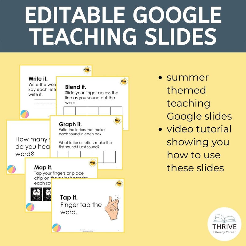 Summer Word Mapping Mats + Google Slides