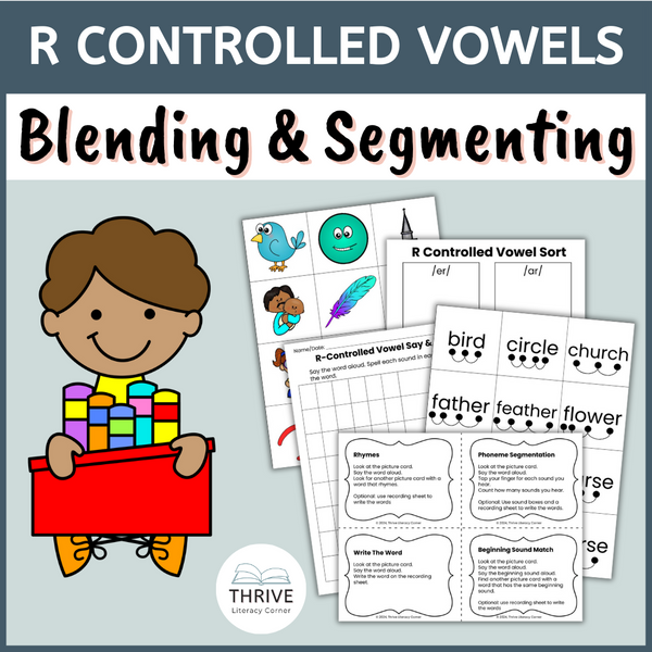 R Controlled Vowels Segmenting & Blending Cards