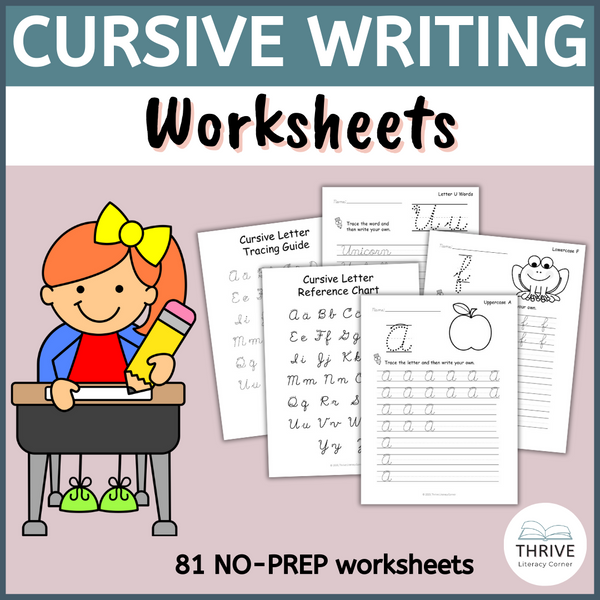 Cursive Handwriting Practice Worksheets