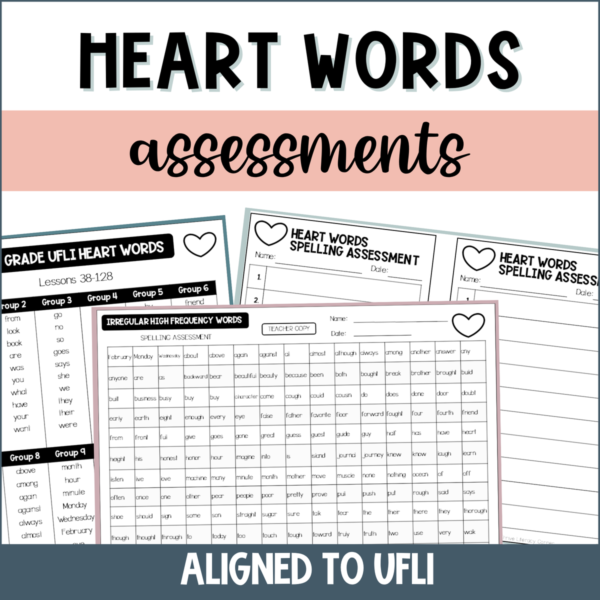 Heart Words Assessment & Progress Monitoring (UFLI Aligned)