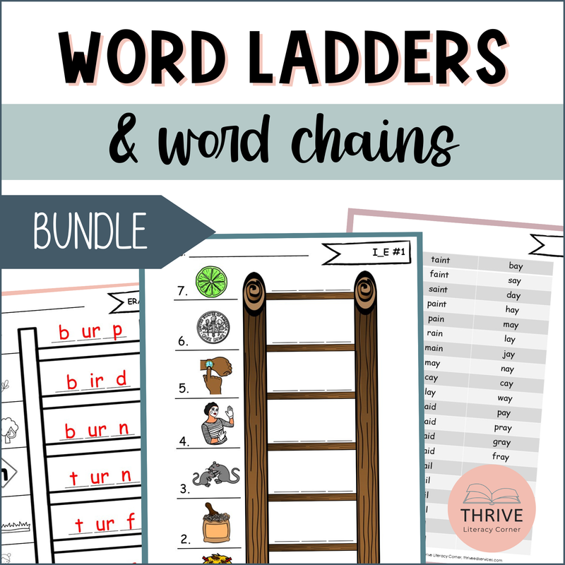 Word Chains & Word Ladders Bundle