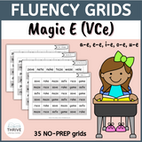 Magic E Fluency Grids
