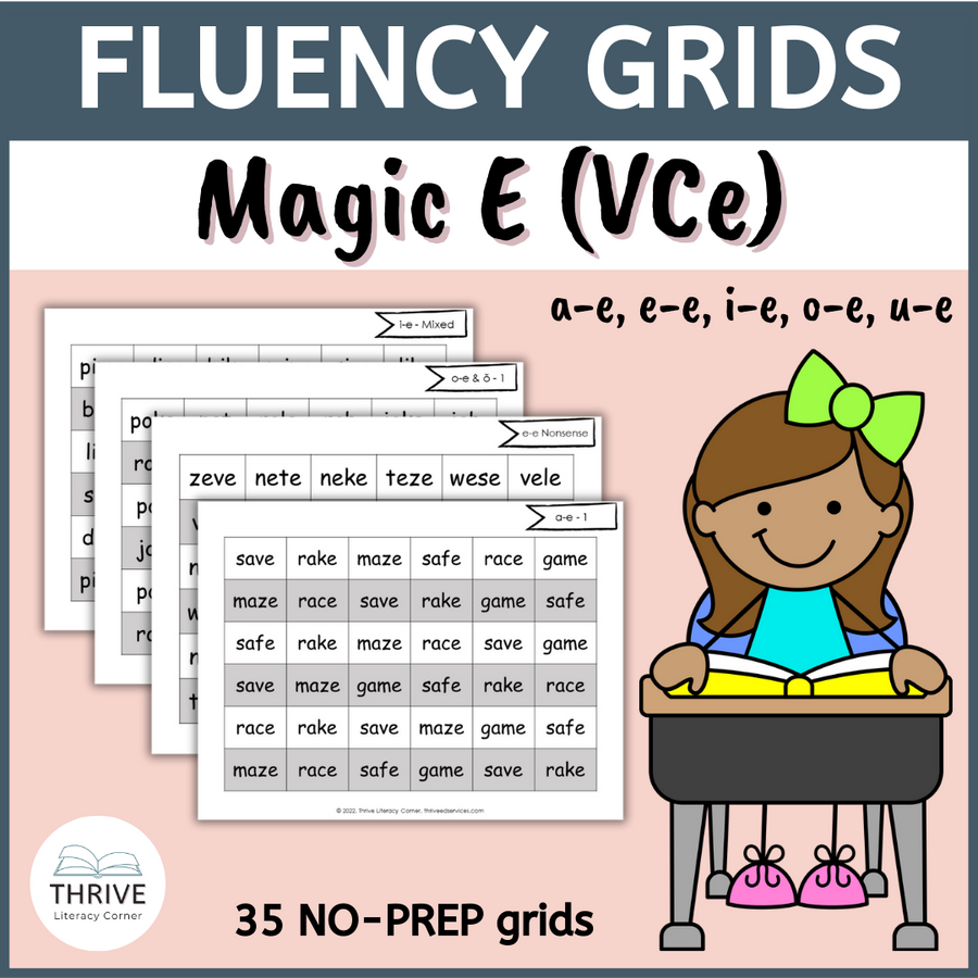 Magic E Fluency Grids – Thrive Literacy Corner Shop