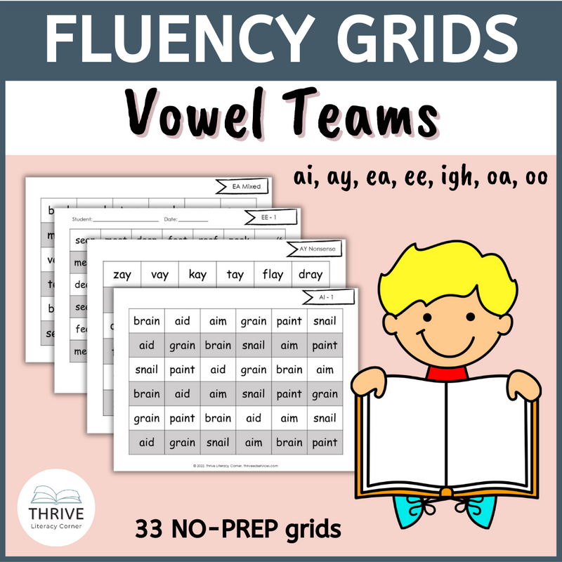 Vowel Teams Fluency Grids