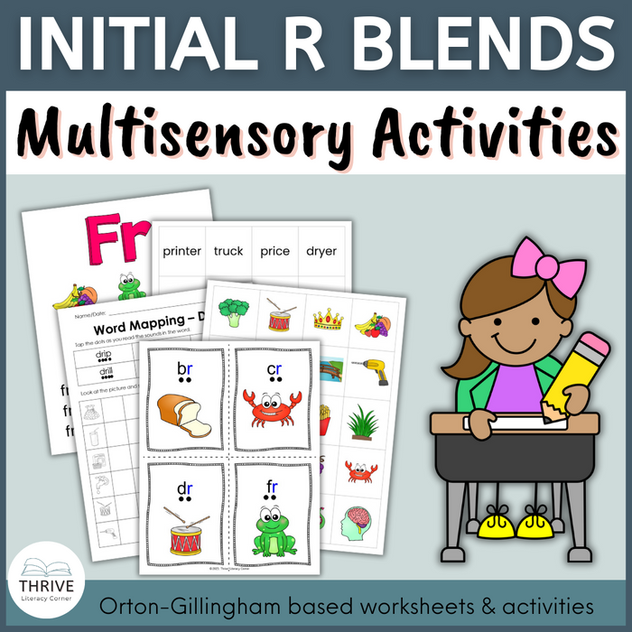 Inisial R2 Initial R Blends Worksheets & Activities – Thrive Literacy Corner Shop