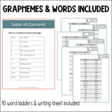 Diphthong Vowel Teams Word Chains & Word Ladders