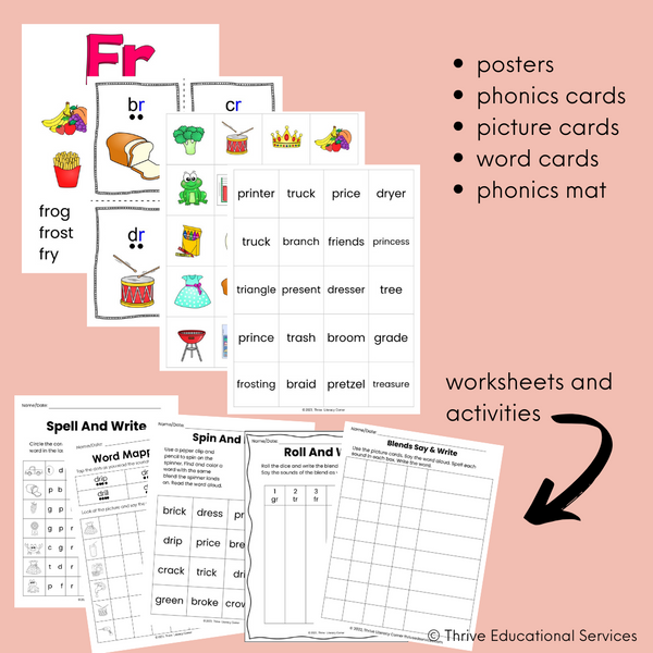 Initial R Blends Worksheets & Activities