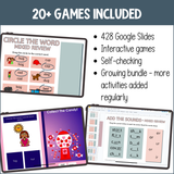 Digital Phonics Games BUNDLE for Literacy Centers K-2
