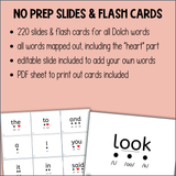 Dolch Words Flash Cards & Slides Mapped Out Dolch Sight Words