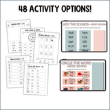 CVC Word Practice Printable & Digital Activities