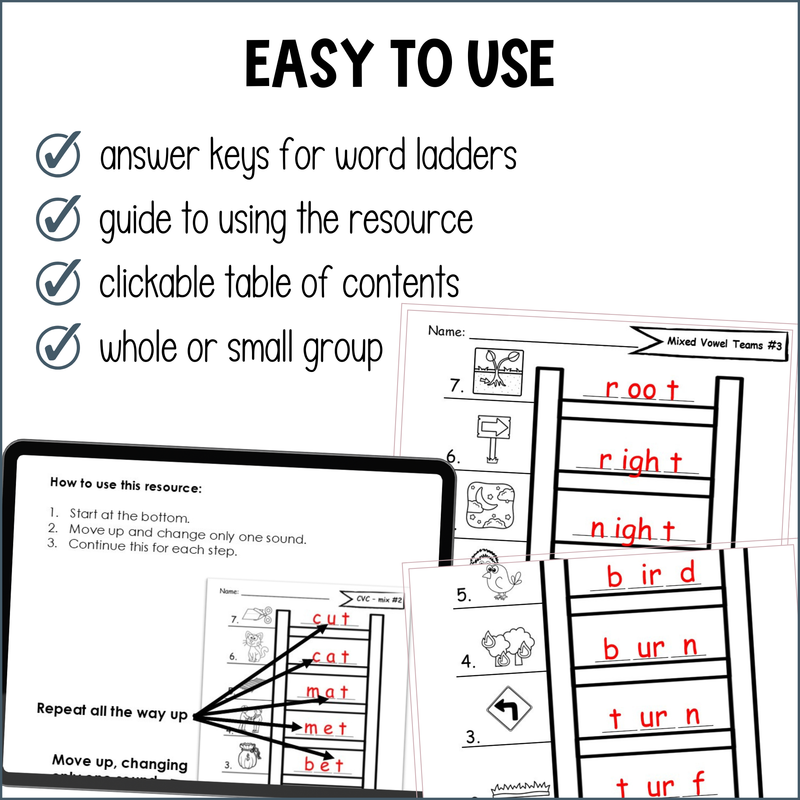 Word Chains & Word Ladders Bundle