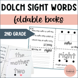 Second Grade Dolch Word Booklets High Frequency Word Mapping