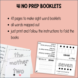 Third Grade Dolch Word Booklets High Frequency Word Mapping