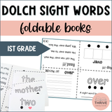 Dolch First Grade Sight Word Booklets High Frequency Word Mapping
