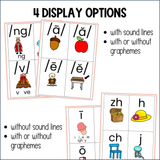 Sound Wall Phoneme Cards & Visuals Aligned to UFLI