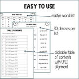 Heart Words Fluency Phrases (UFLI Aligned)