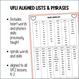 Heart Words Fluency Phrases (UFLI Aligned)