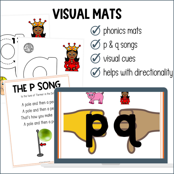 P & Q Letter Reversals Activities | Multisensory Dyslexia Intervention for K-1