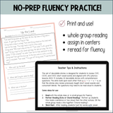 CVC & Consonant Blends Short Vowel Decodable Passages UFLI Aligned