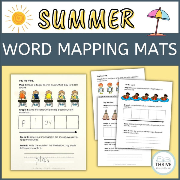 Summer Word Mapping Mats + Google Slides