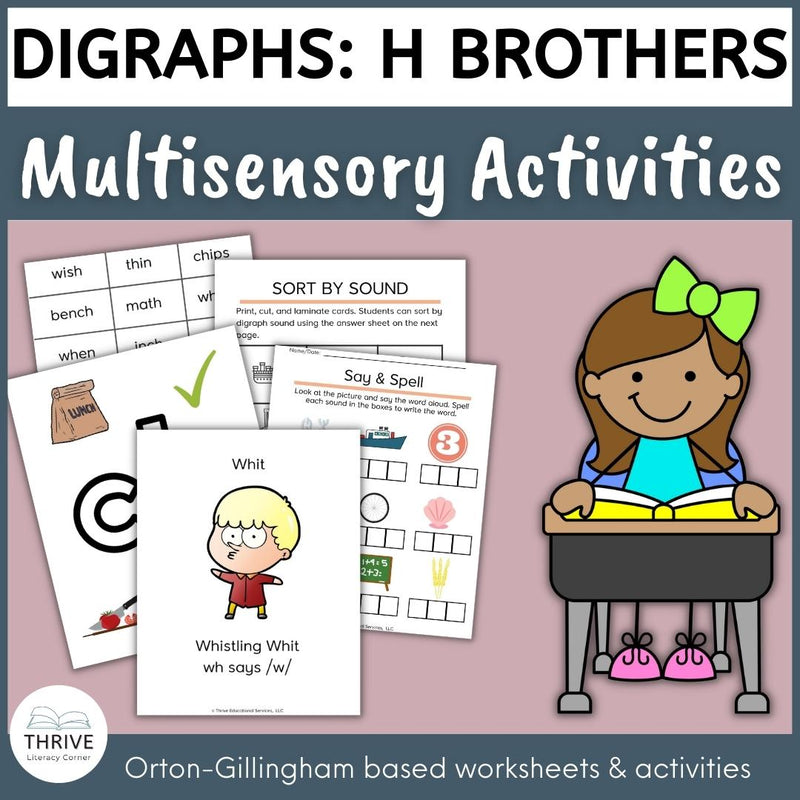 Digraphs: H Brothers Digraphs Worksheets & Activities