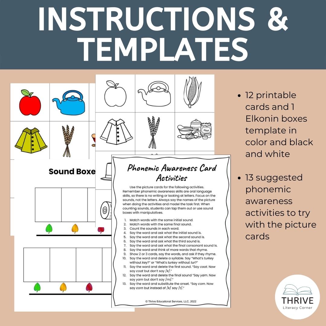 Fall Themed Phonemic Awareness Activities 3