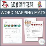 Winter Word Mapping Mats + Google Slides