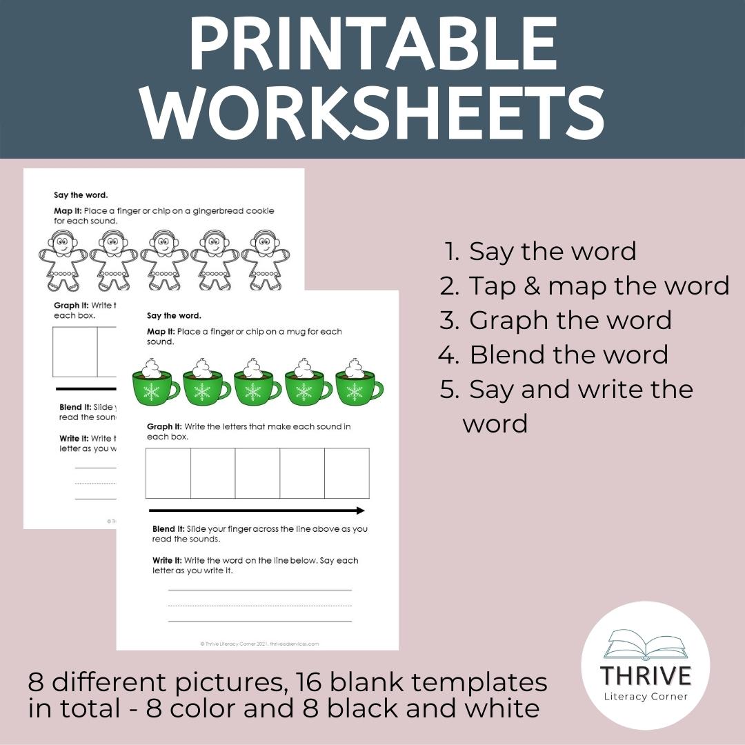 Winter Word Mapping Mats + Google Slides 2